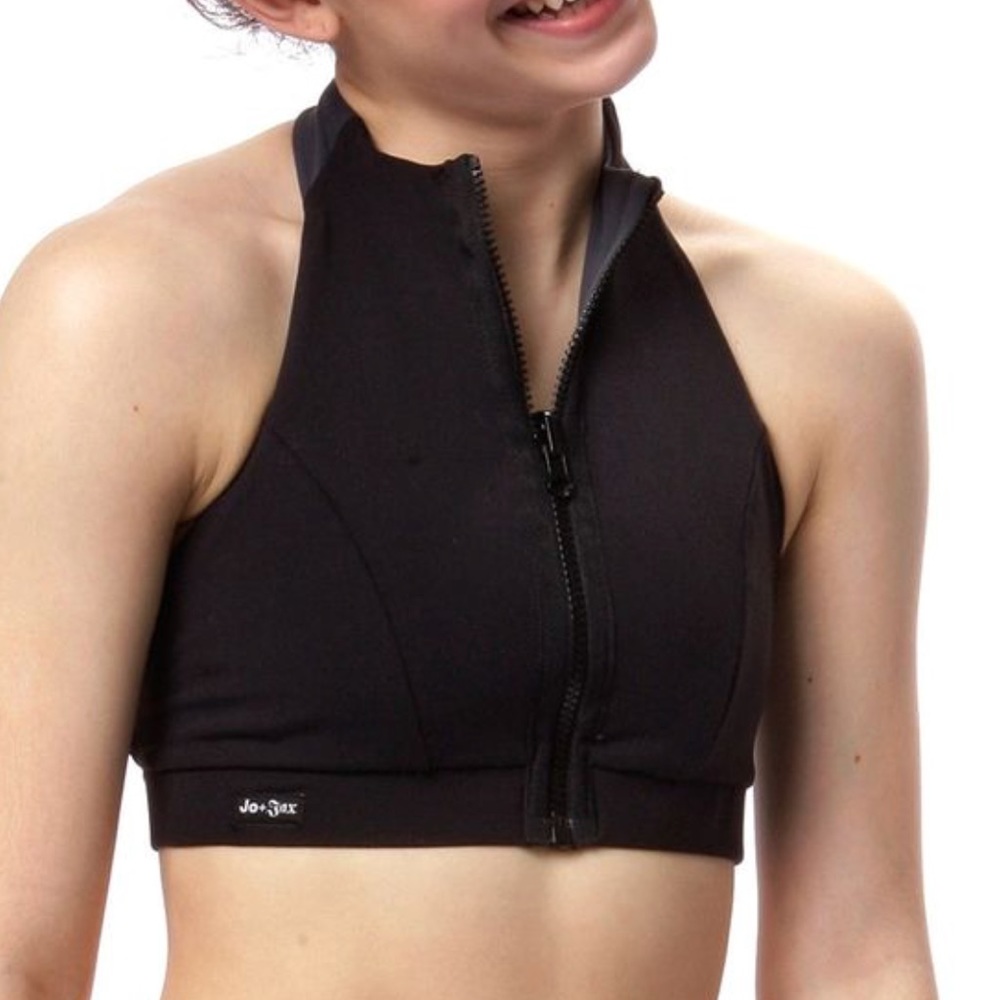 jo jax Dancewear reversible Zip up bra!